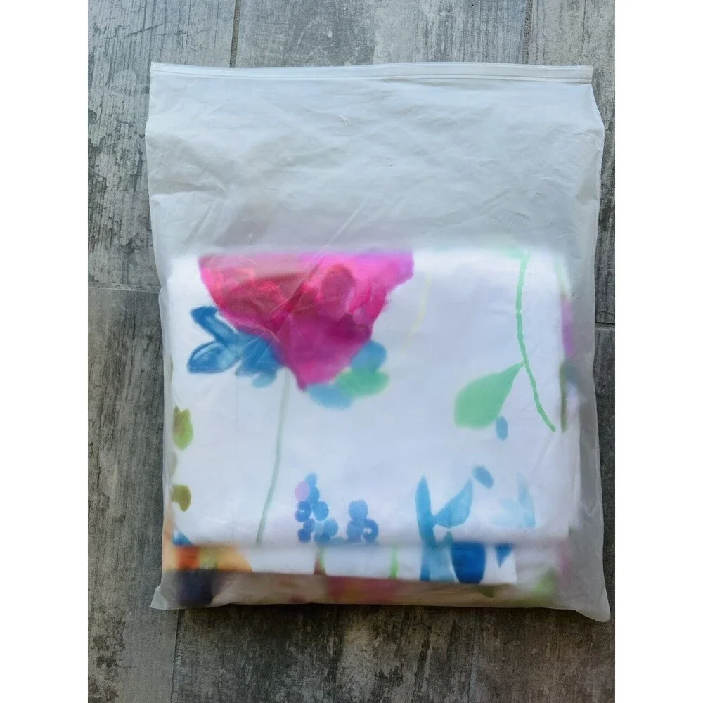 KindoBest Floral Watercolor Tablecloth Oxford Spring Colorful Washable 55